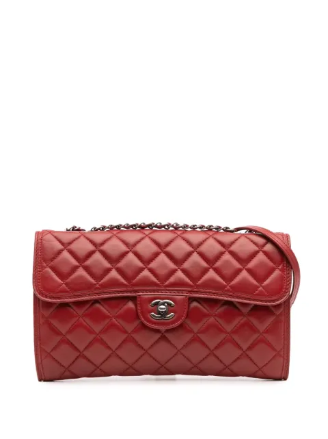 CHANEL Pre-Owned 2013-2014 Medium Quilted Lambskin Citizen Flap satchel