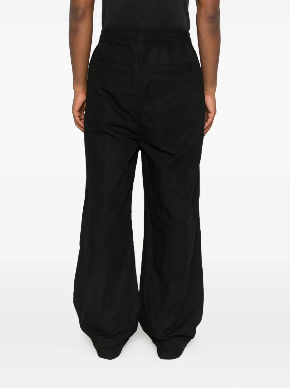 Thom Krom Elastic-waist Straight-leg Trousers In Black