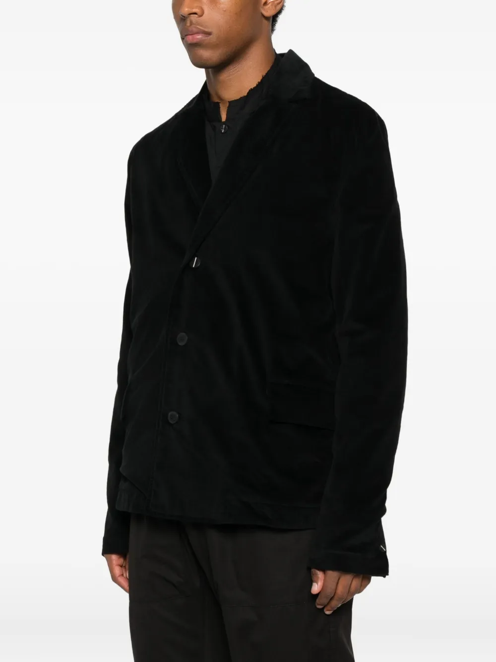 Thom Krom Single-breasted Velvet Blazer In Black