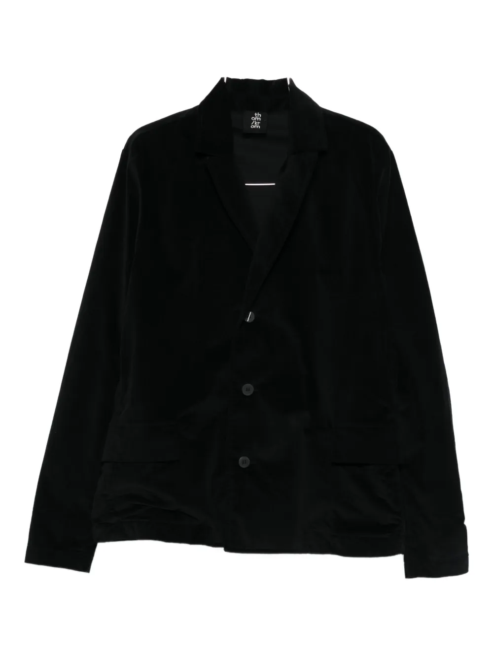 Thom Krom Single-breasted Velvet Blazer In Black