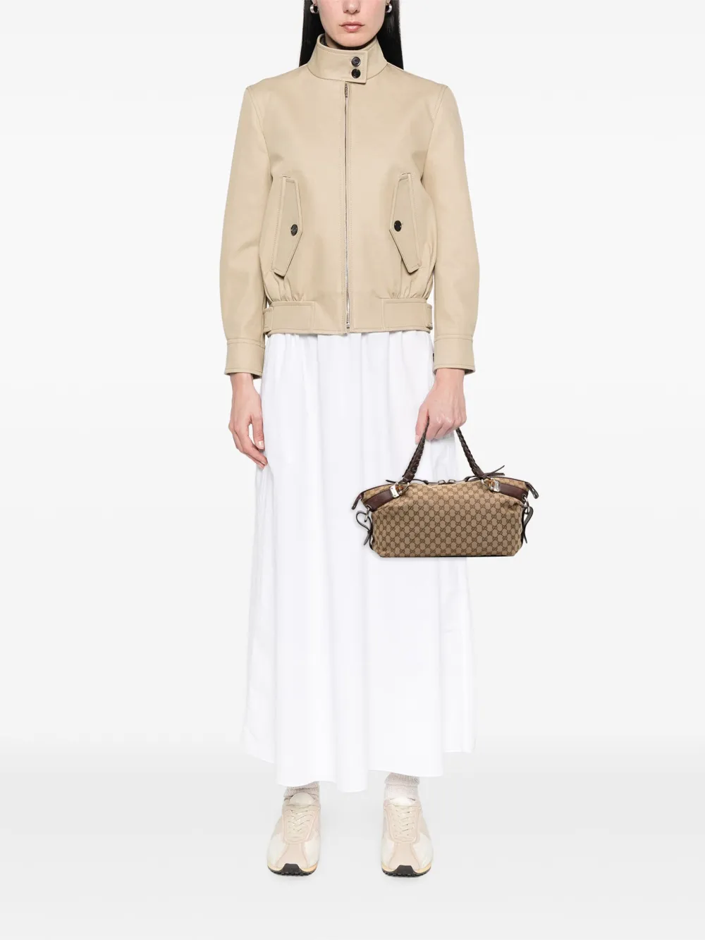Gucci Pre-Owned 2016-2025 Medium GG Canvas Bamboo Bar tote bag | Pre-Owned | Image 2
