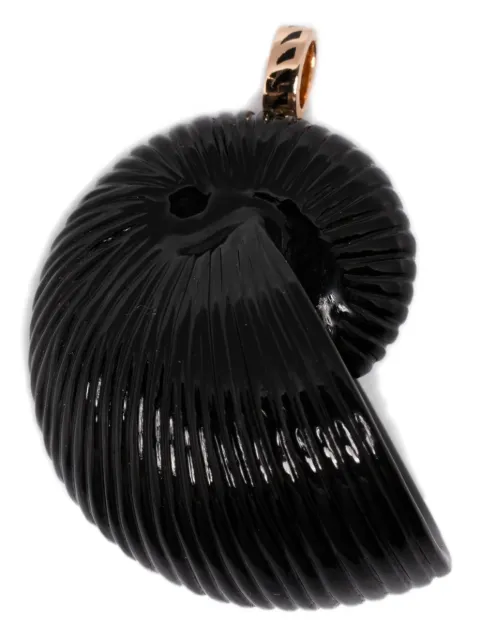 Dezso dije Nautilus en oro rosa de 18kt con ónix