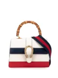 Gucci Pre-Owned 2016-2025 Medium Leather Bamboo Dionysus Web satchel - White