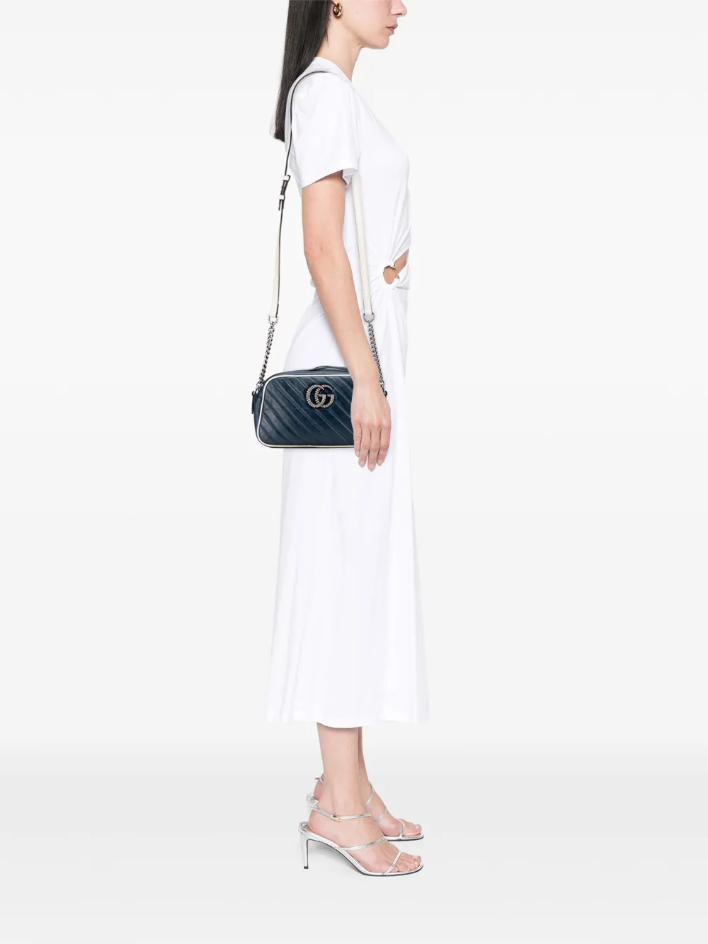 Gucci Pre-Owned 2016-2025 Small GG Marmont Leather Torchon crossbody bag | Pre-Owned | Image 2