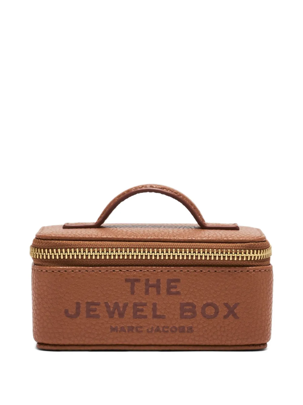 Marc Jacobs The Jewel zip leather jewellery box | Brown | Image 1