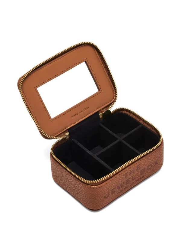 Marc Jacobs The Jewel Zip Leather Jewellery Box | Brown | FARFETCH