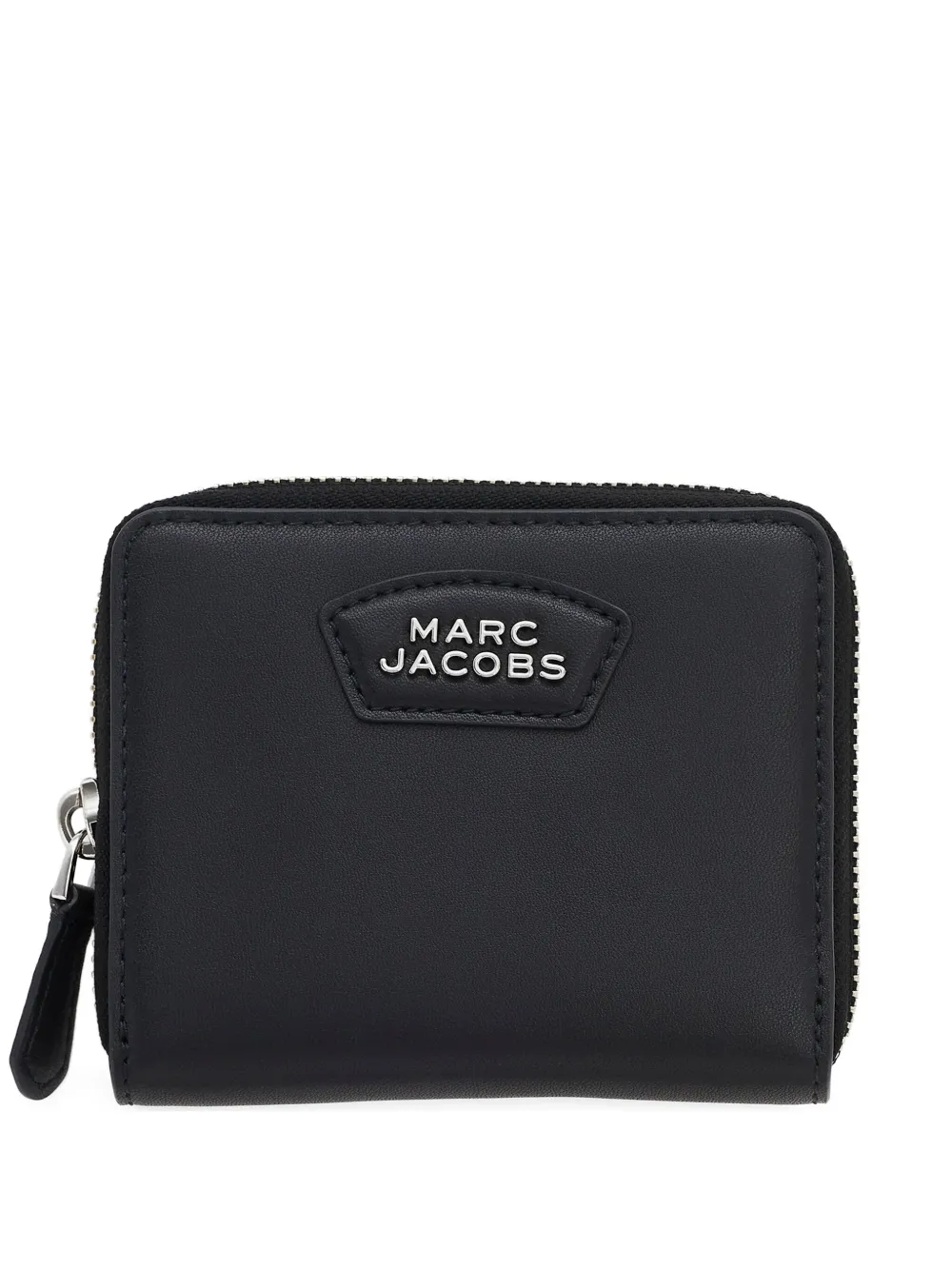Marc Jacobs The Slim Compact Leather Wallet In Black