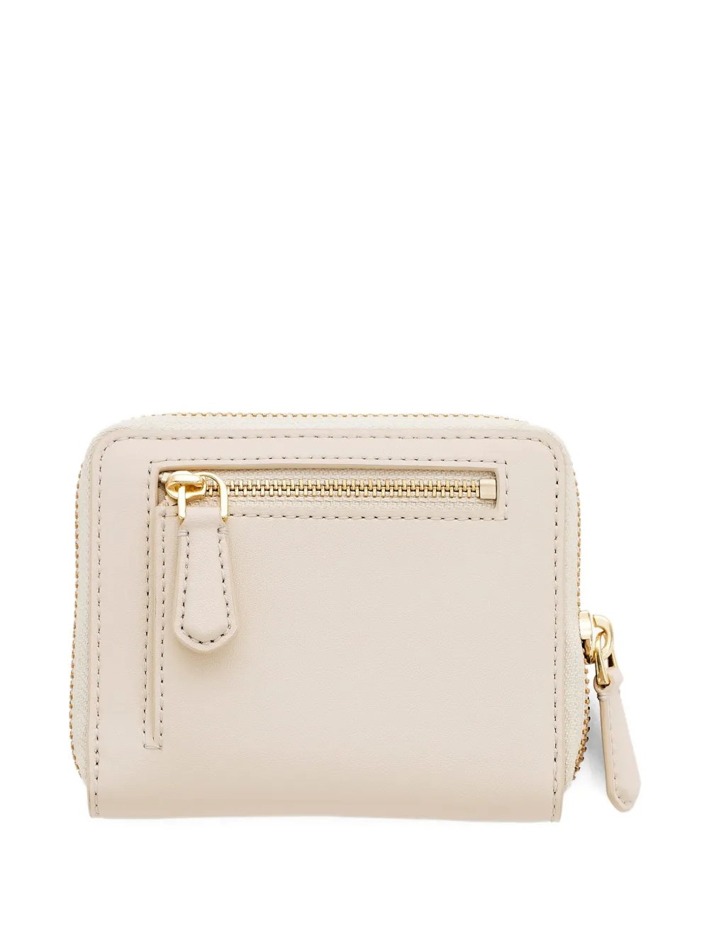 Marc Jacobs The Slim Compact leren portemonnee met rits - Beige
