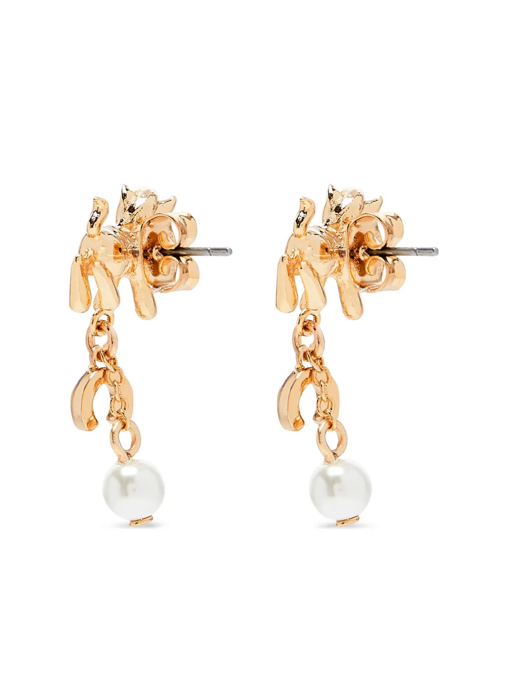  Marc Jacobs Pony Charm Earrings - Gold 