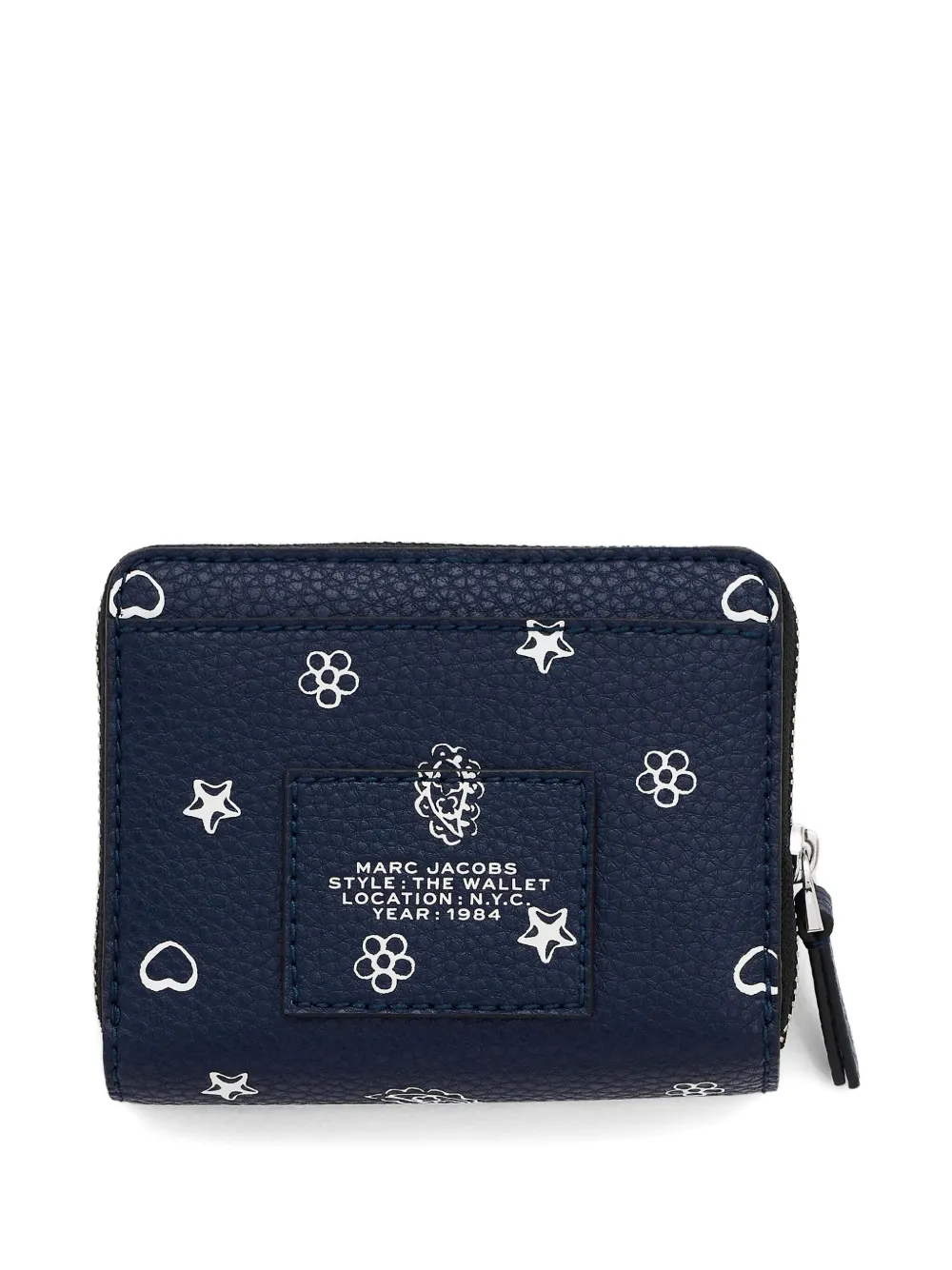 Marc Jacobs The Bandana leren portemonnee - Blauw