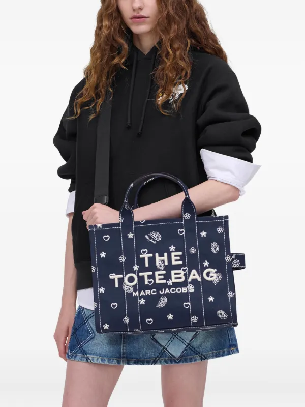 Marc Jacobs The Tote Bag ペイズリーバッグ | ブルー | FARFETCH JP