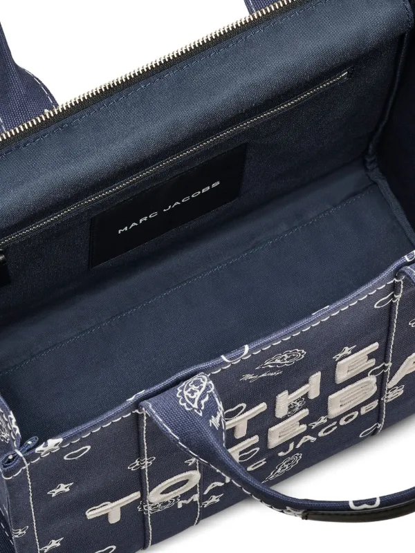 Marc Jacobs The Tote Bag ペイズリーバッグ | ブルー | FARFETCH JP