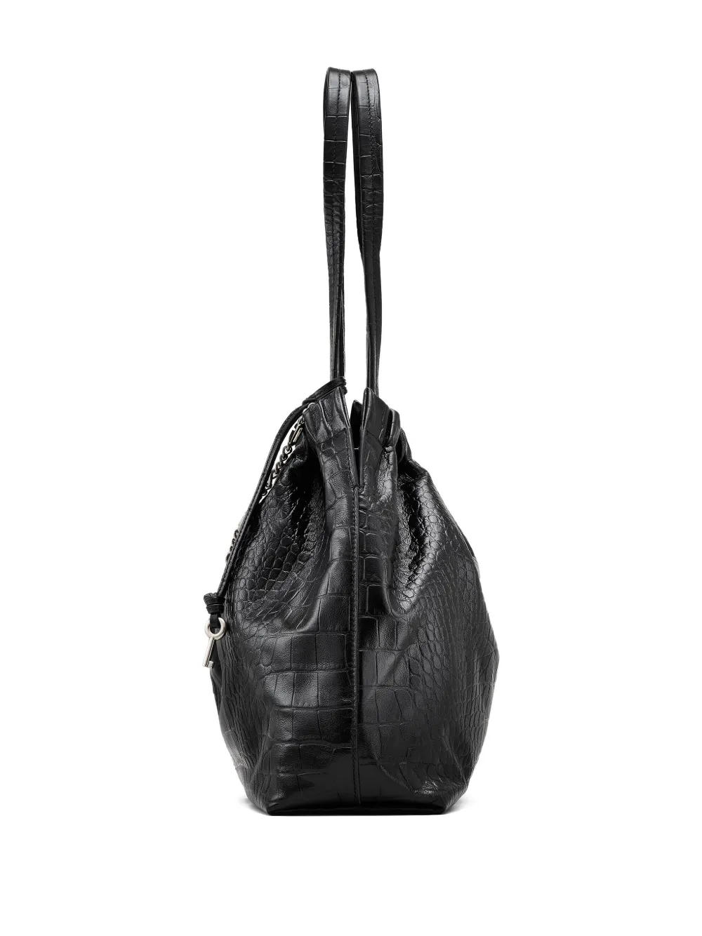 Marc Jacobs Leather Shoulder Bag With Chain And Straps In Black