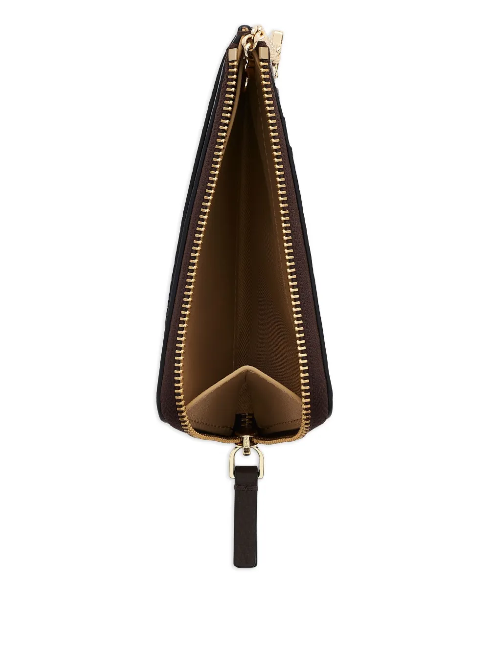 Marc Jacobs Leren portemonnee met rits Bruin