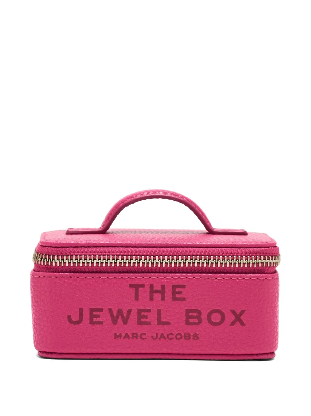 Marc Jacobs The Jewel zip leather jewellery box | Pink | Image 1