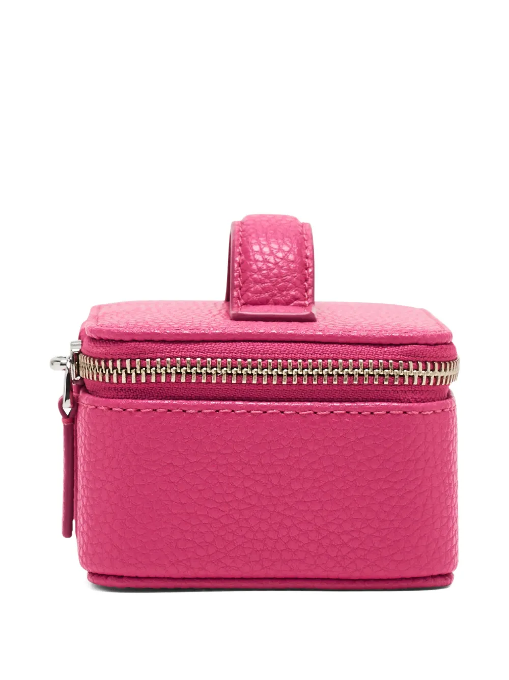 Marc Jacobs The Jewel Zip Leather Jewellery Box In Pink