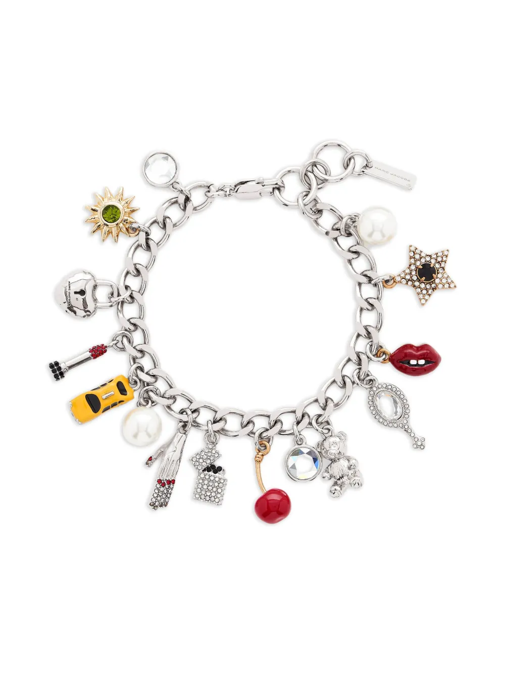 Marc Jacobs Trinket Charm Bracelet In Silver