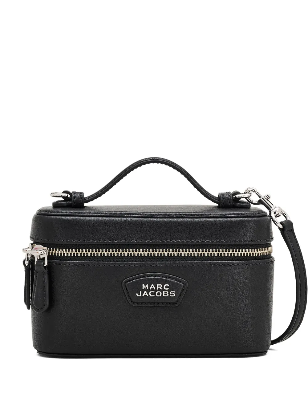 Marc Jacobs The E/w Vanity Leather Cross Body Bag In Black
