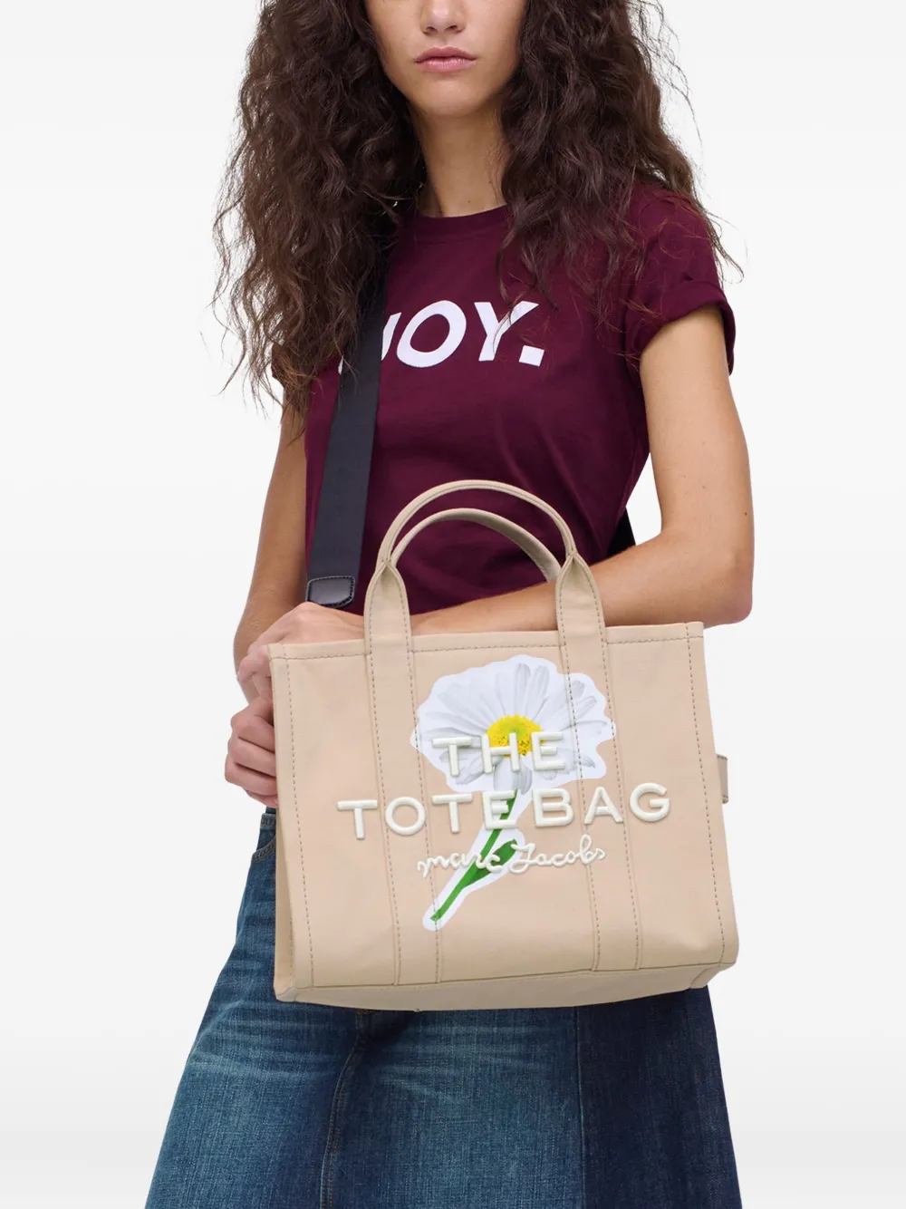 Marc Jacobs Medium Tote tas met print - Beige