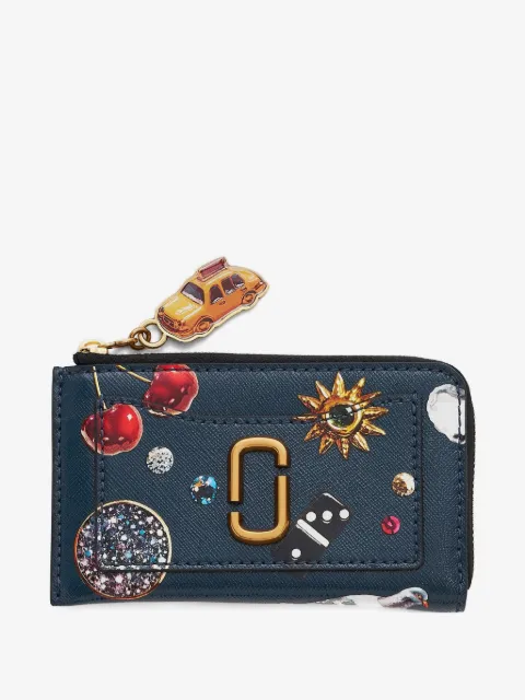Marc Jacobs The Trinket printed zip leather wallet