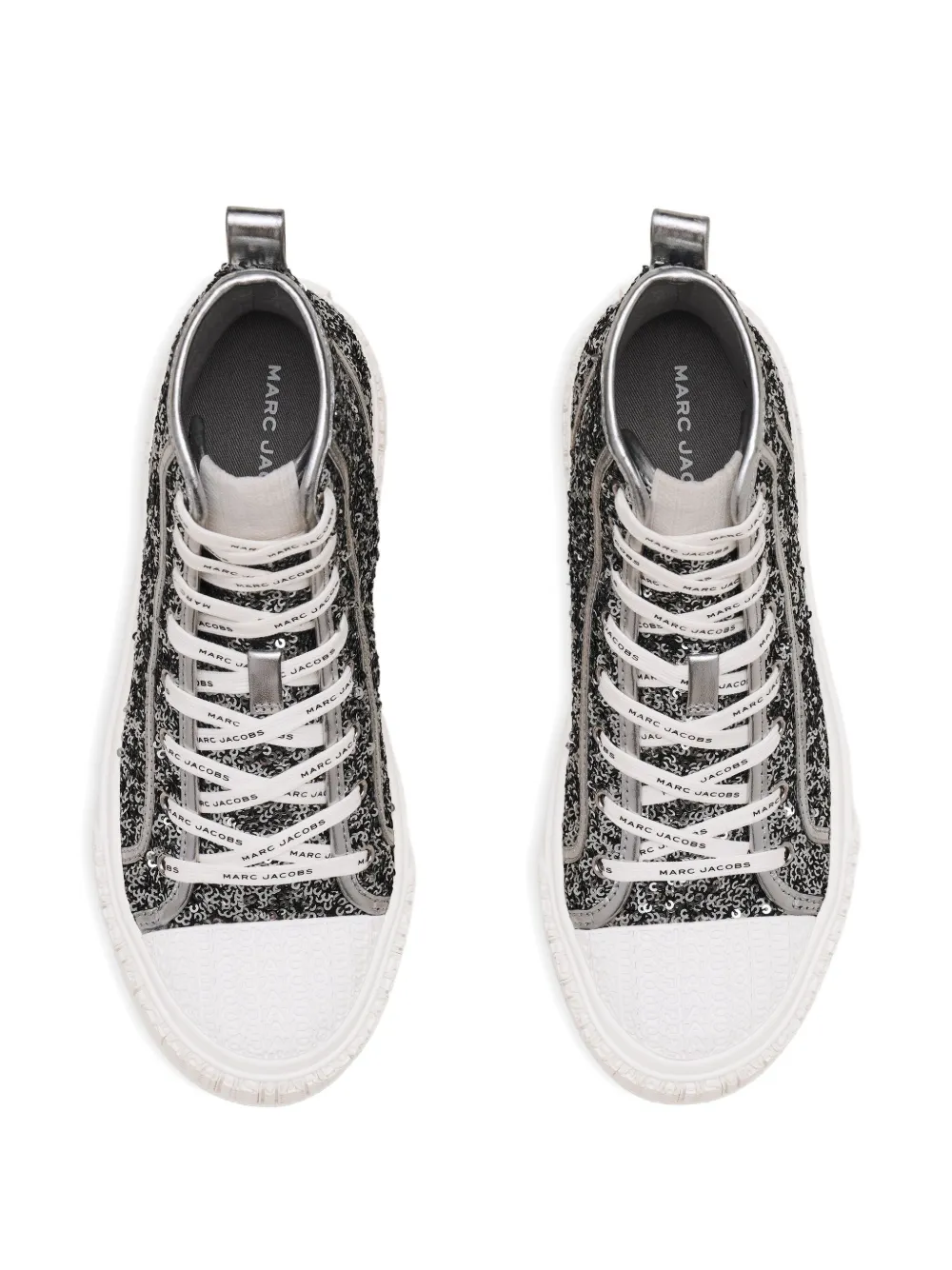 Marc Jacobs Sequin High-top Sneakers In Multi