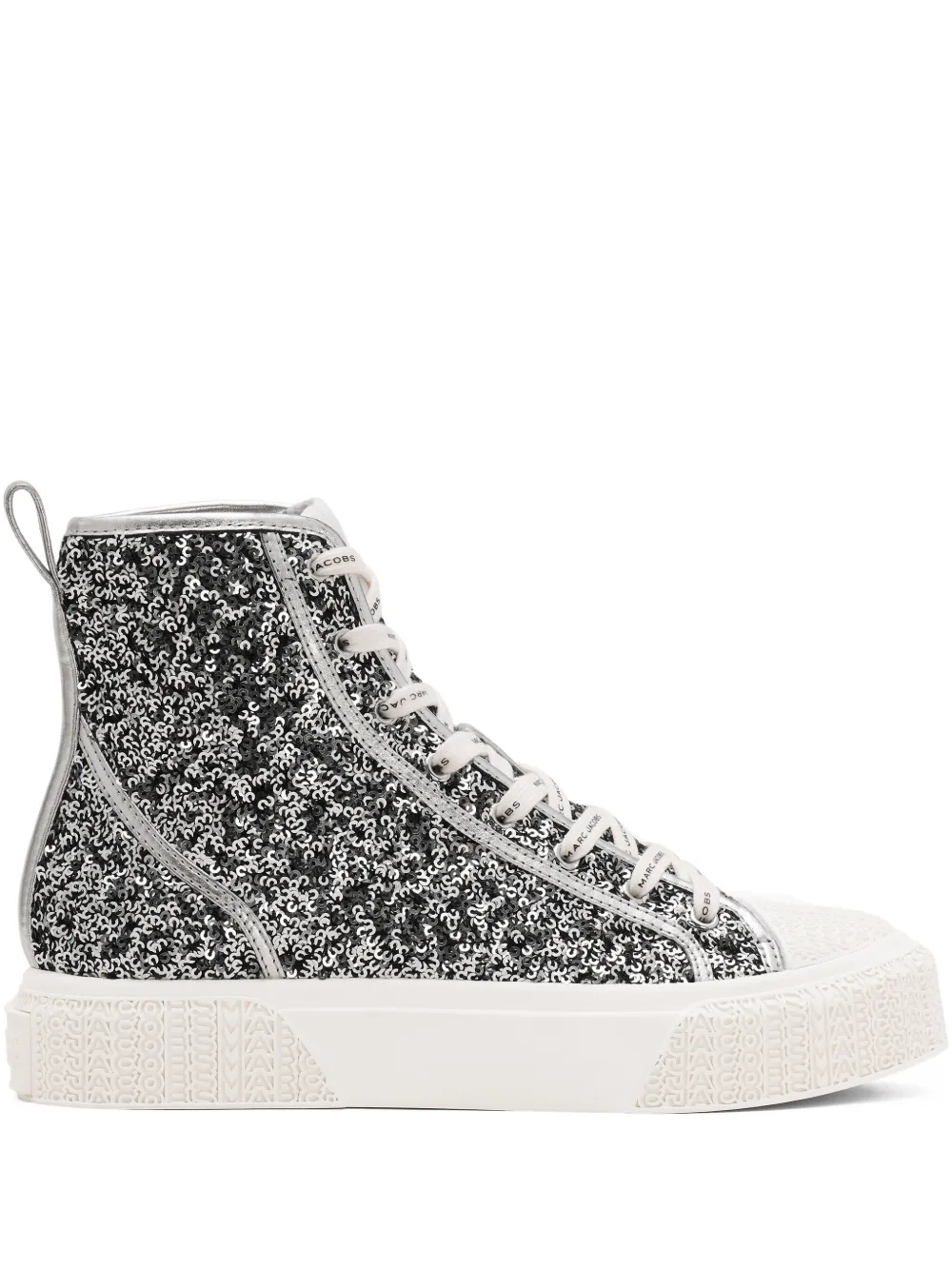 Marc Jacobs Sequin High-top Sneakers In Multi