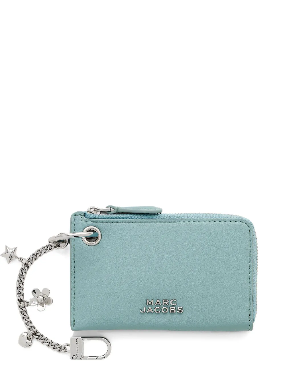 Marc Jacobs The Coin Purse Zip Leather Wallet In Blue