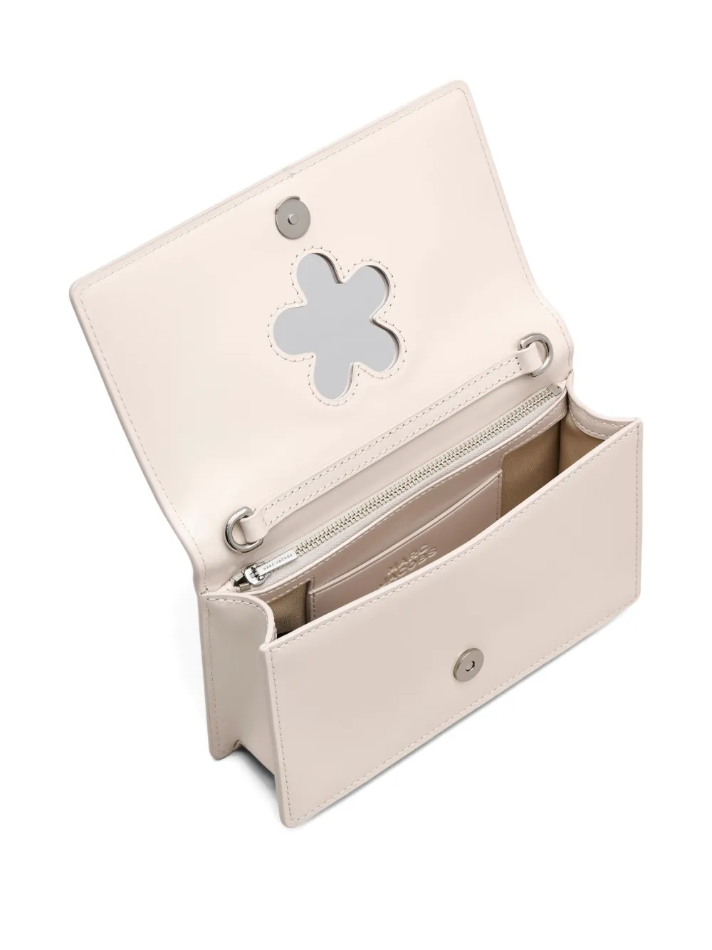 Marc Jacobs Mini The Mirror Chain-strap Cross Body Bag In Neutral