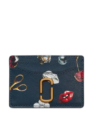 MARC JACOBS 財布 Marc Jacobs ザ トリンケット プリント ファスナー財布 | ブルー