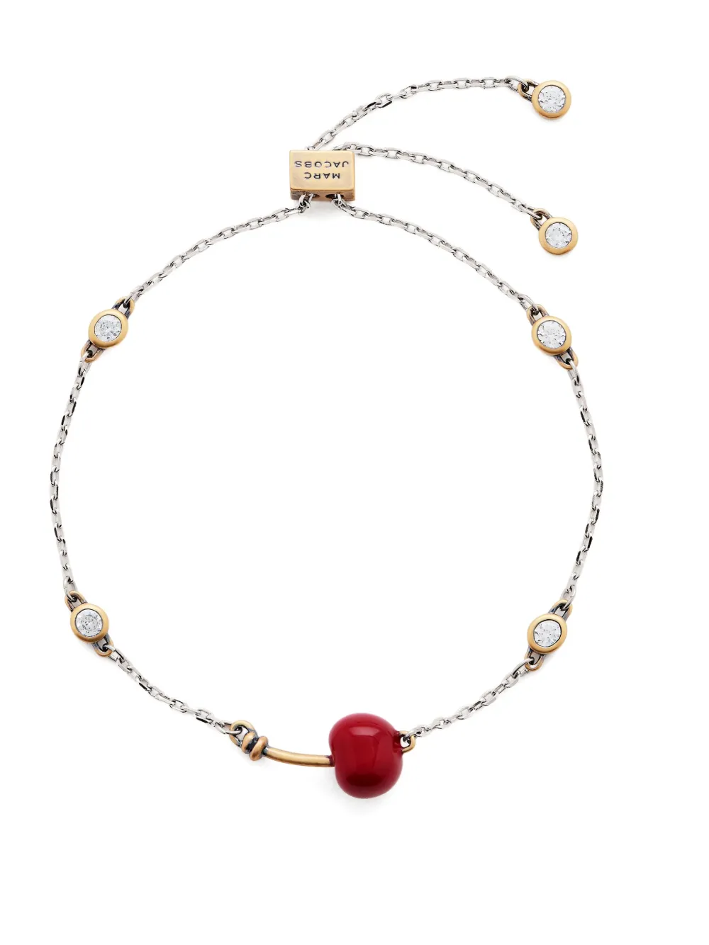 Marc Jacobs Bracciale con ciliegie - Argento