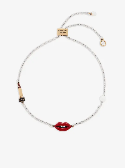Marc Jacobs lip-detail slider-fastening bracelet