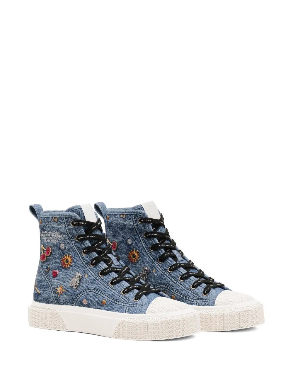 Marc Jacobs Charms denim high-top sneakers - Blauw
