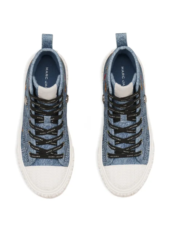 Marc Jacobs Charms Denim high-top Sneakers | Blue | FARFETCH Marc Jacobs Charms Denim high-top Sneakers | Blue | FARFETCH