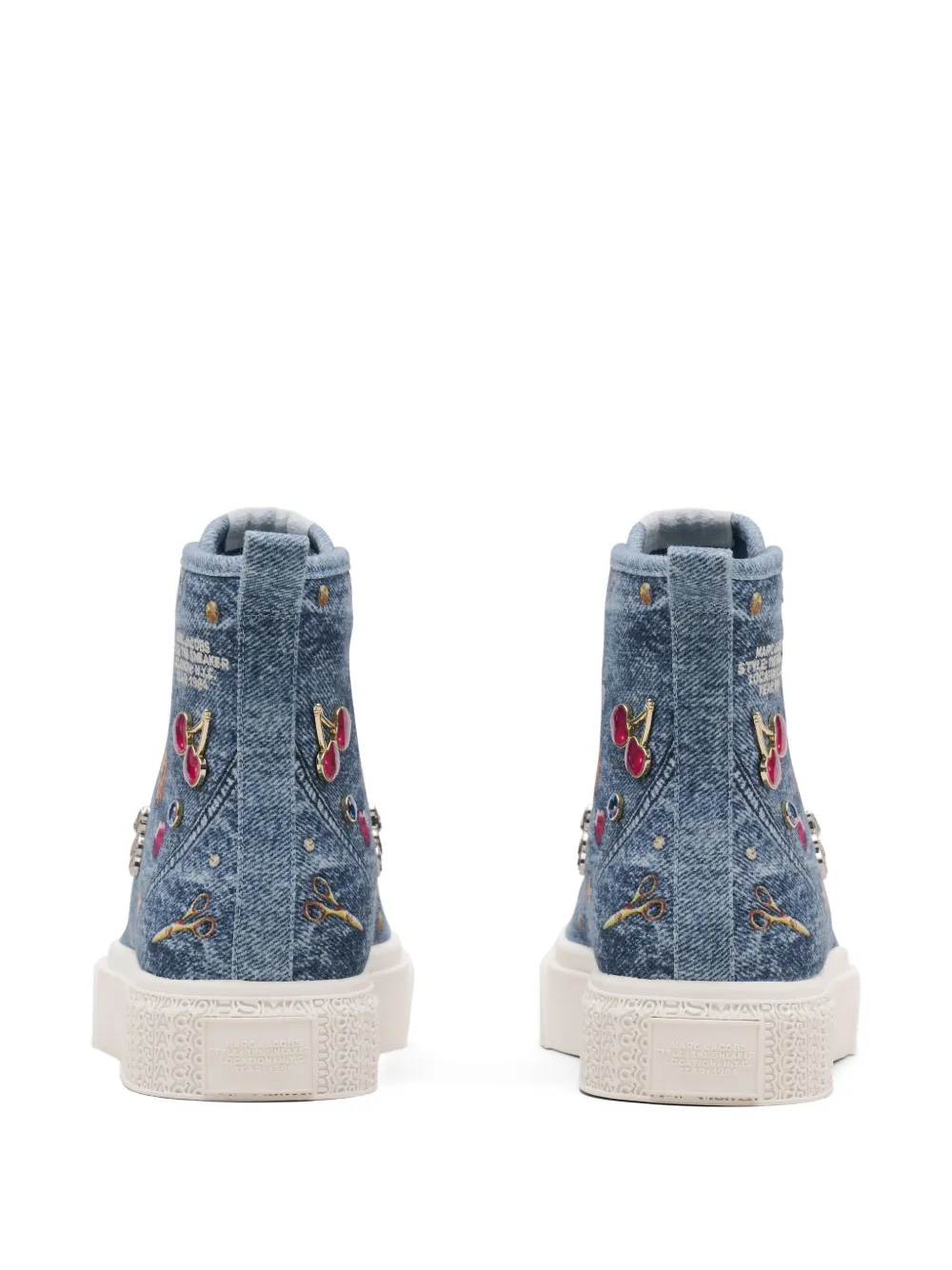 Marc Jacobs Charms denim high-top sneakers Blauw