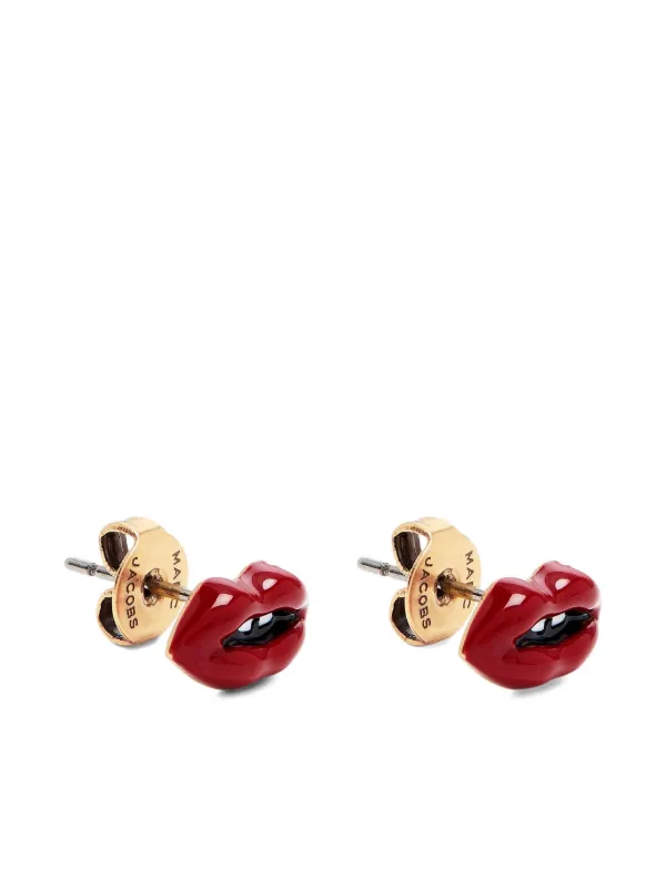 Marc Jacobs リップモチーフ ピアス | ゴールドトーン | FARFETCH JP