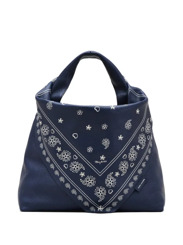 Marc Jacobs Sack Bandana Leather Bag | Blue | FARFETCH