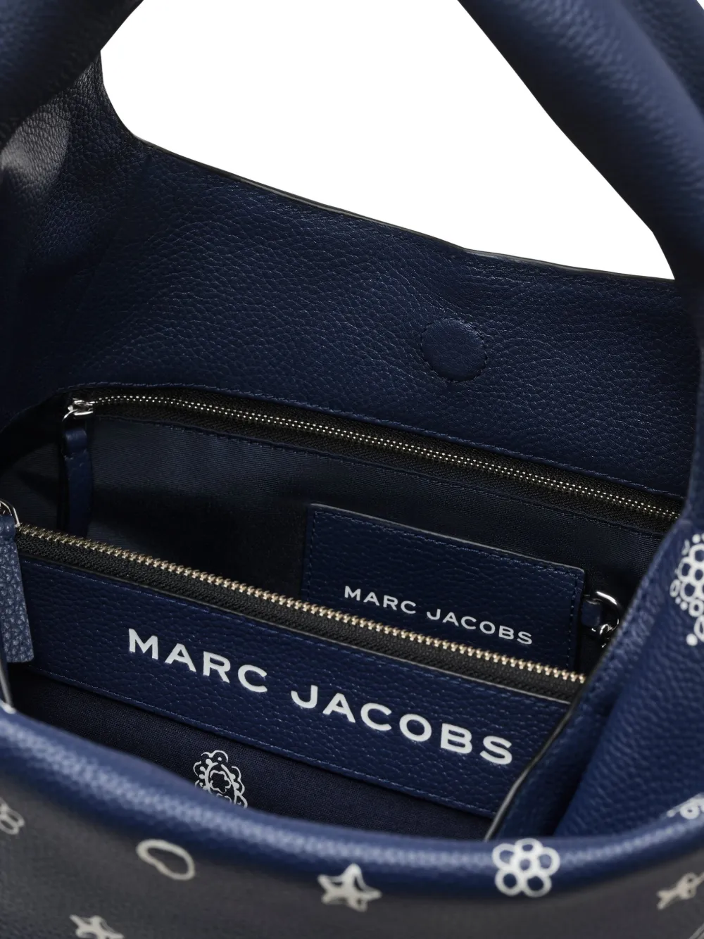 Marc Jacobs Sack Bandana Leather Bag In Blue