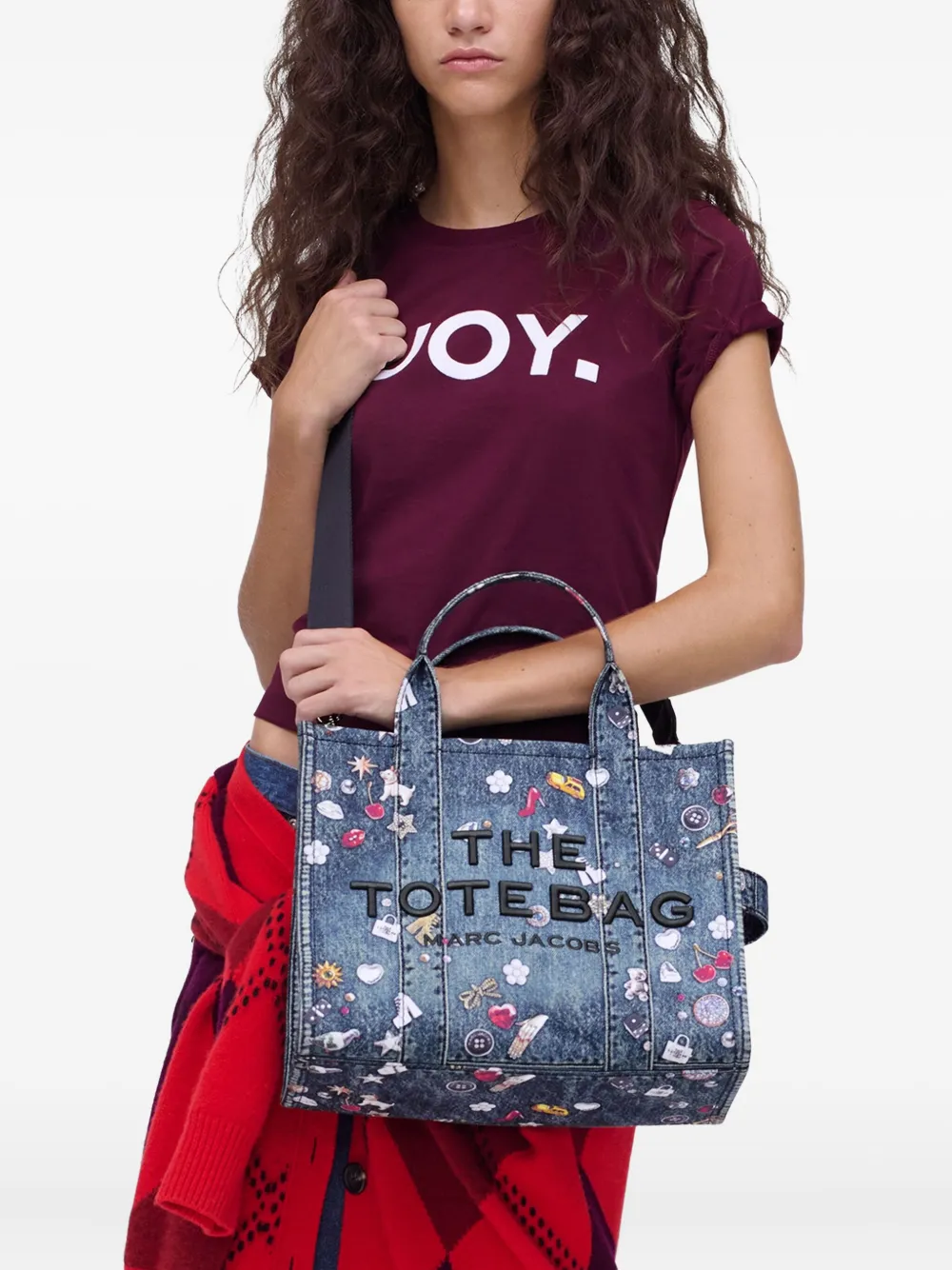 Marc Jacobs Medium Tote Trompe tas - Blauw