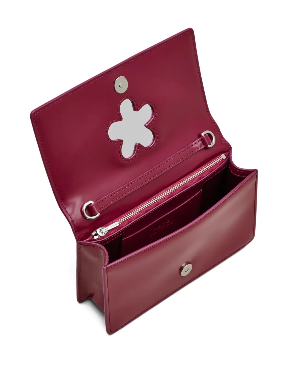 Marc Jacobs Mini The Mirror Chain-strap Crossbody Bag In Red