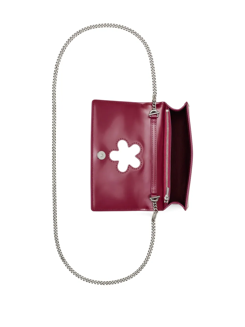 Marc Jacobs Mini The Mirror Chain-strap Crossbody Bag In Red
