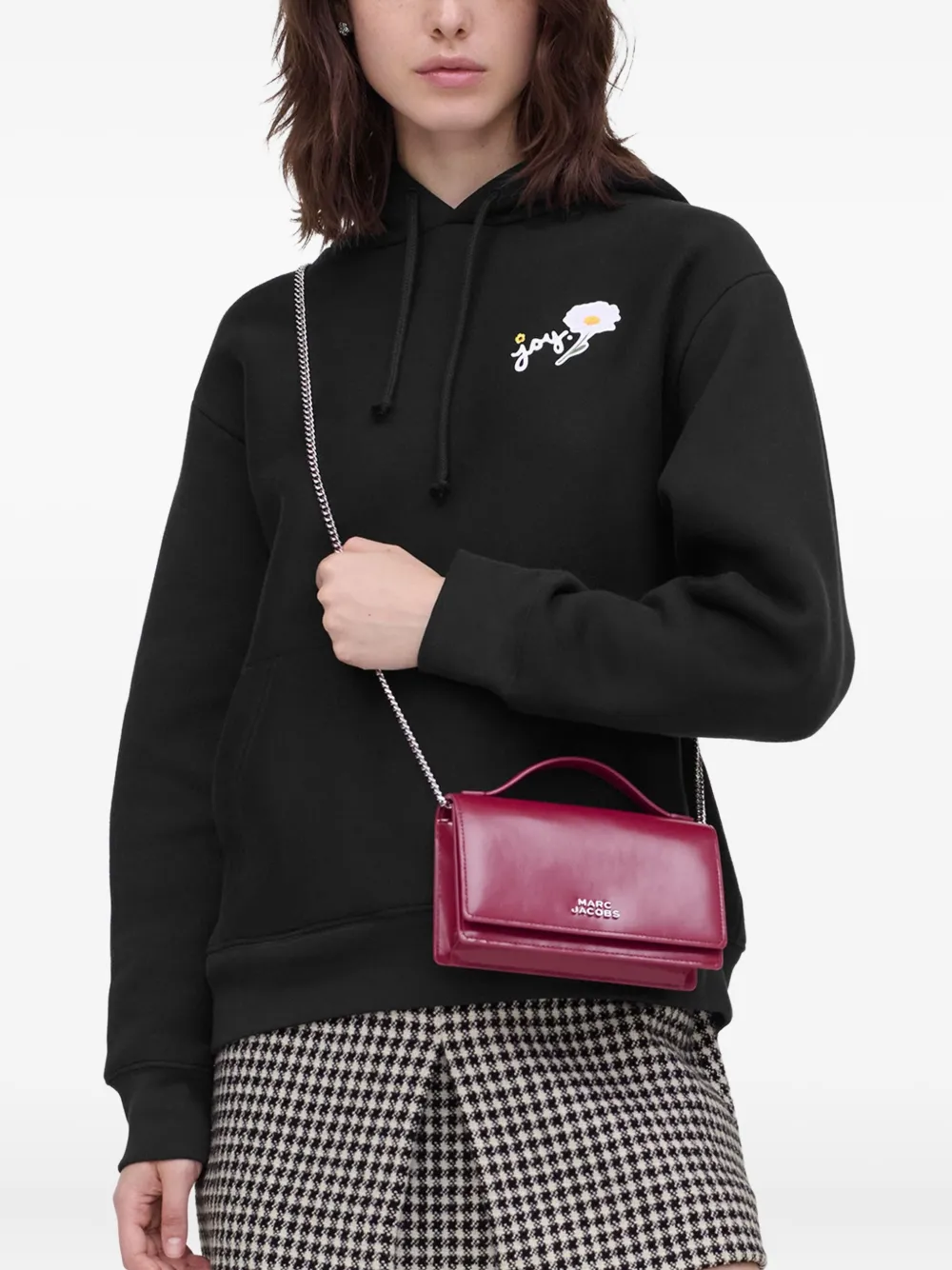 Marc Jacobs Mini The Mirror Chain-strap Crossbody Bag In Red