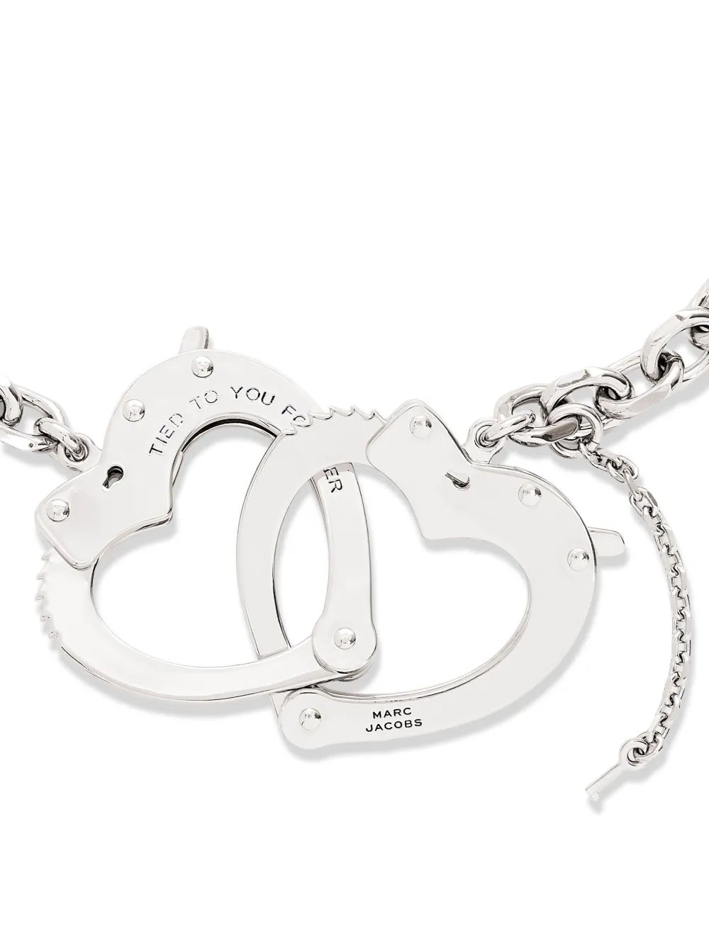  Marc Jacobs Heart Handcuff Necklace - Silver 