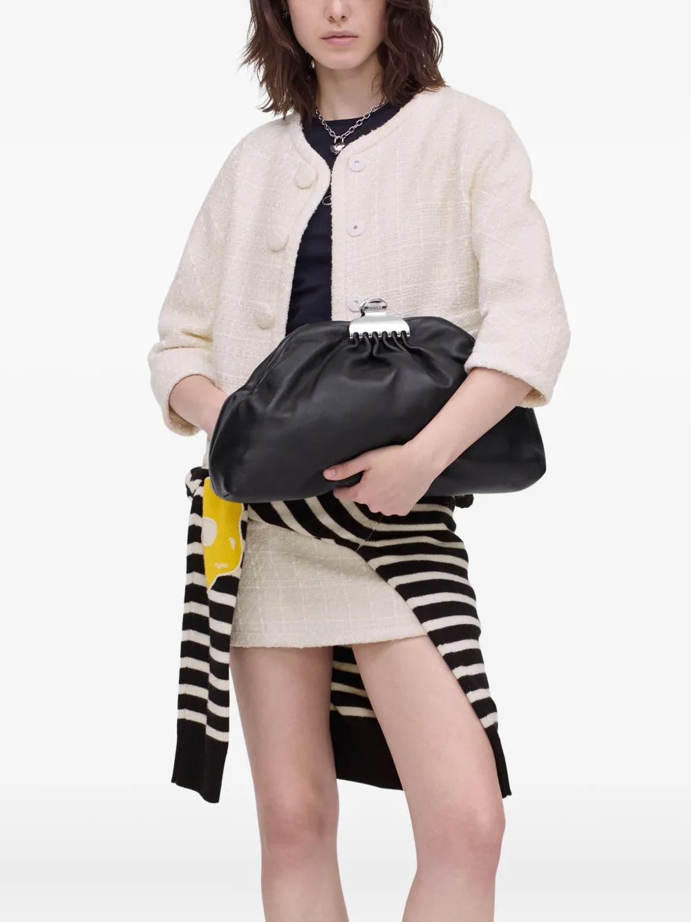 Marc Jacobs Claw Clip clutch - Zwart