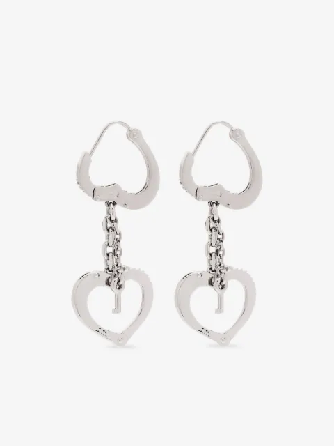 Marc Jacobs heart handcuff earrings