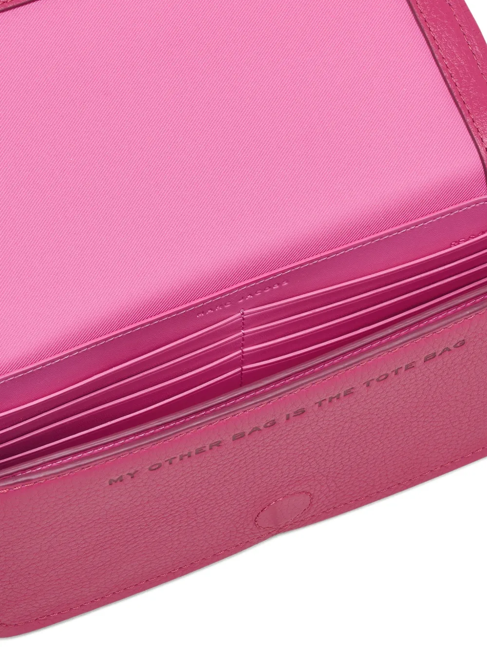 Marc Jacobs Mini The Mini Embossed-lettering Crossbody Bag In Pink