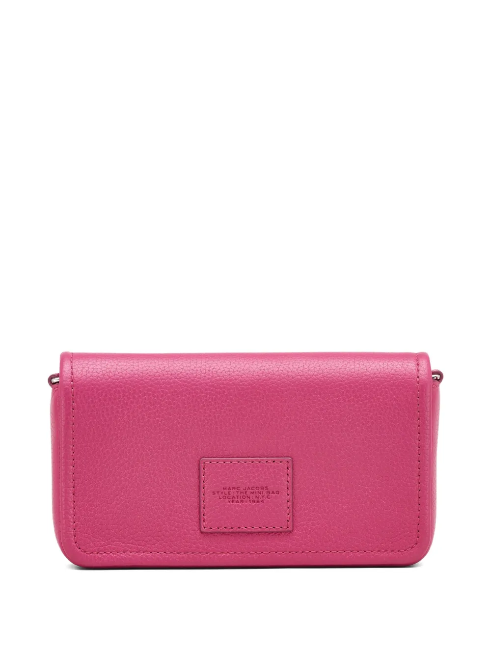 Marc Jacobs Mini The Mini Embossed-lettering Crossbody Bag In Pink