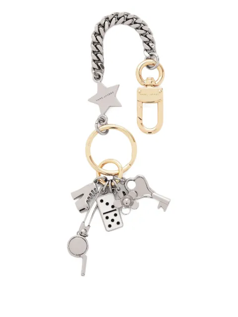Marc Jacobs The Metal Safety pin cluster charm chain