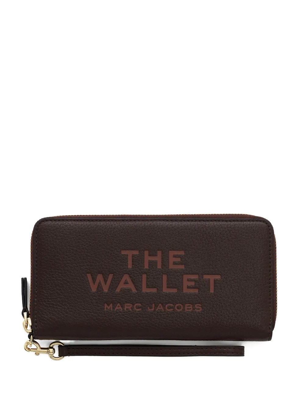 Marc Jacobs Portafoglio The Continental in pelle con zip - Marrone