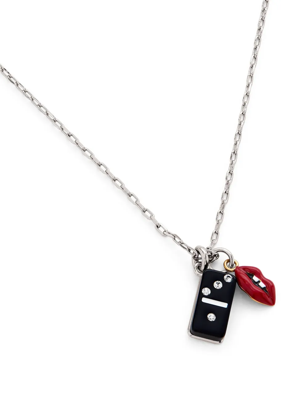  Marc Jacobs Lips-embellishment Necklace - Silver 