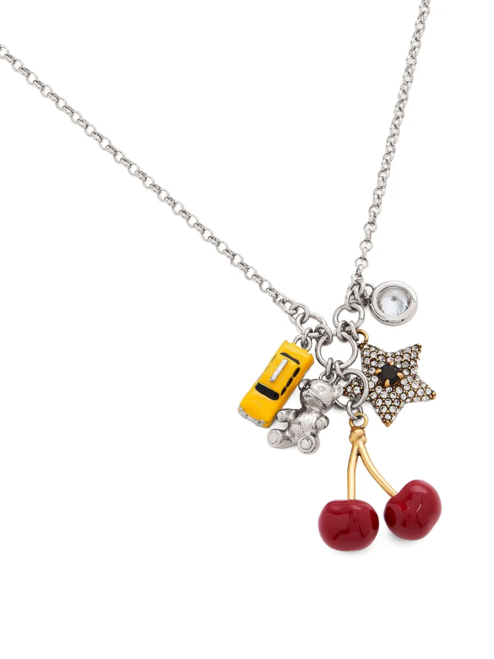 Marc Jacobs Trinket Charm-cluster Necklace In Gold